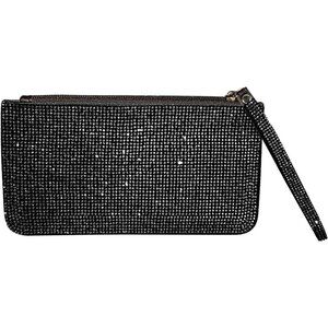 ❤️Crystal Zipper Change Purse Rhinestone Wallet Double-sided crystal diamond Zip